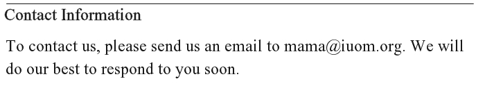 Reader Message